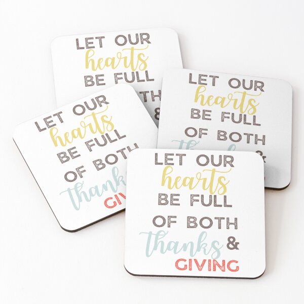 Item preview, Let our hearts be full of both thanks & giving designed and sold by Inspirely.