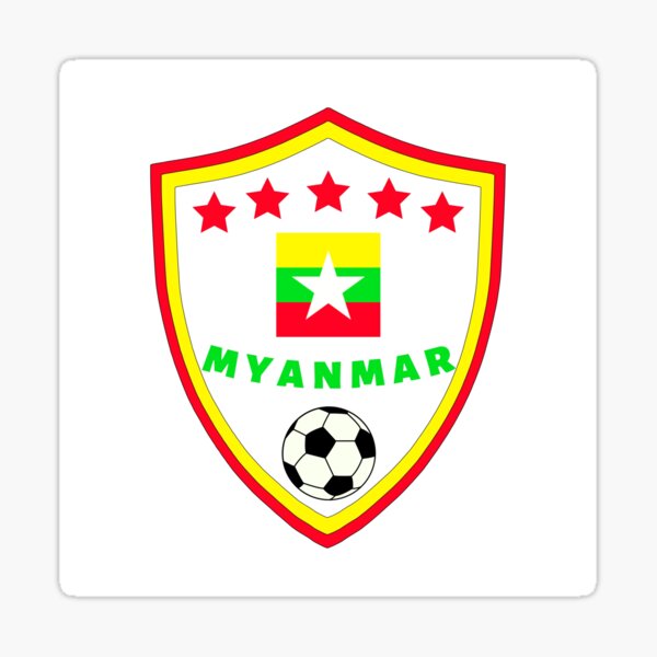 "Myanmar Football Team" Sticker for Sale by Footballunite | Redbubble