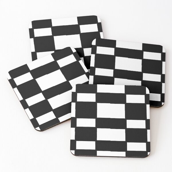 Item preview, Black and White Plain Checkers Pattern designed and sold by awsomepatterns.