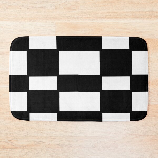 Item preview, Black and White Plain Checkers Pattern designed and sold by awsomepatterns.