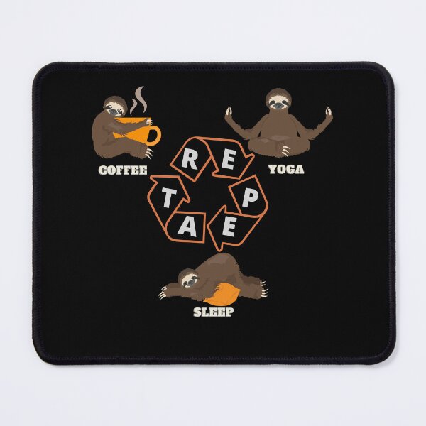 Item preview, COFFEE YOGA SLEEP REPEAT Great gifts for everyone designed and sold by ConradoBullhead.