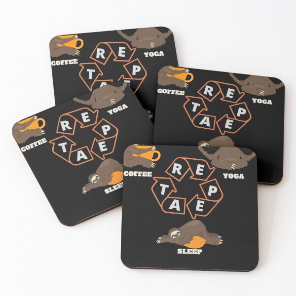 Item preview, COFFEE YOGA SLEEP REPEAT Great gifts for everyone designed and sold by ConradoBullhead.