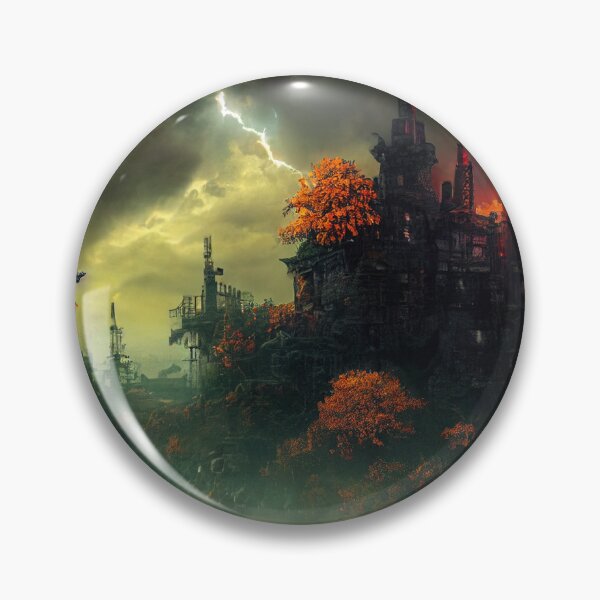 Item preview, Mysterious Gothic Castle on the Hill designed and sold by CartoonrBOY.