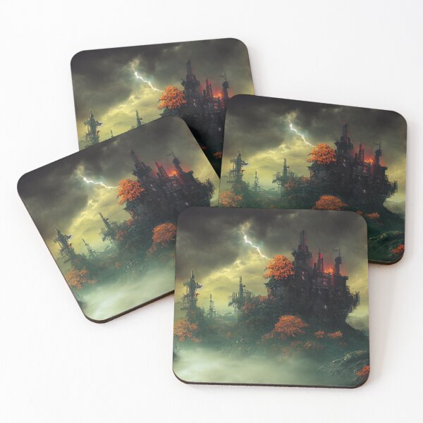 Item preview, Mysterious Gothic Castle on the Hill designed and sold by CartoonrBOY.
