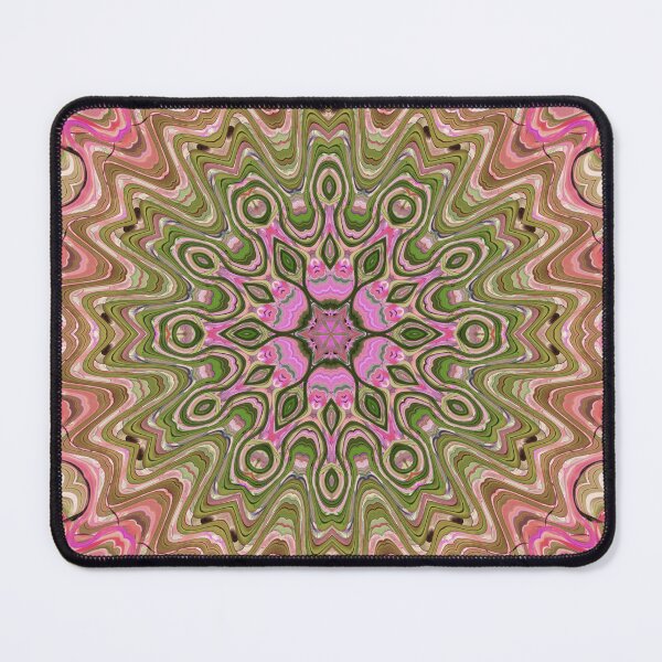 Item preview, Hippie Vibes Kaleidoscope Abstract Radial Symmetry Pattern Boho Aesthetic Art 4 of 12 designed and sold by Beachy.