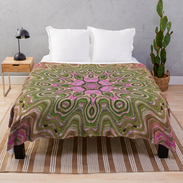 Item preview, Hippie Vibes Kaleidoscope Abstract Radial Symmetry Pattern Boho Aesthetic Art 4 of 12 designed and sold by Beachy.