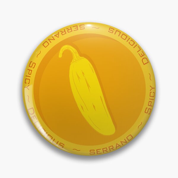 Item preview, Serrano Medal Chili Pepper designed and sold by mojocoffeetime.