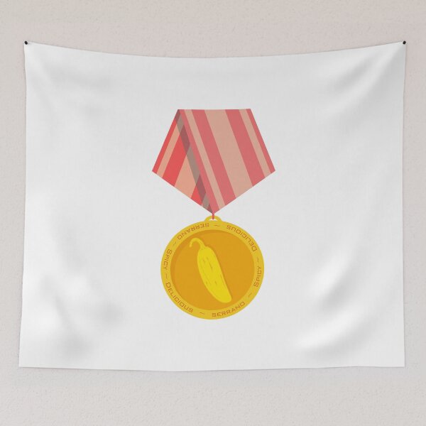 Item preview, Serrano Medal Chili Pepper designed and sold by mojocoffeetime.