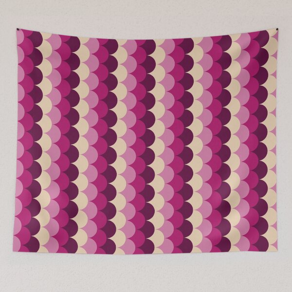 Item preview, Orchid & Fuchsia Sideways Stacked Circle Pattern designed and sold by santafespud.