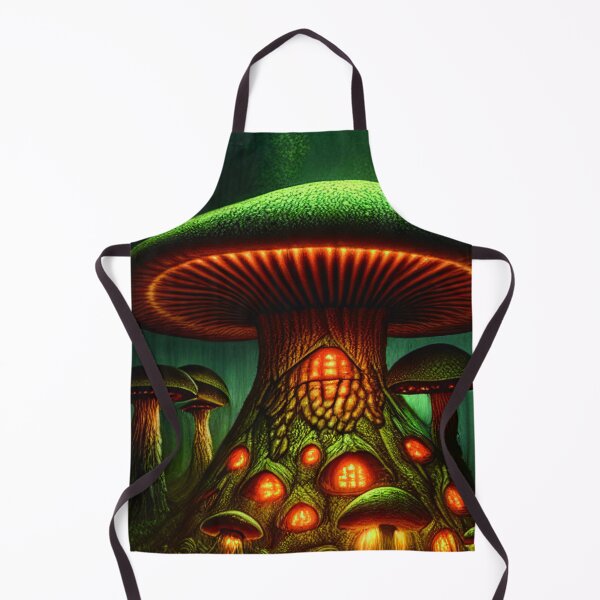 Item preview, Magical Big Cottage Mushroom House with Lights in Forest with High Trees, Mushroom Aesthetic  designed and sold by NatureFood.