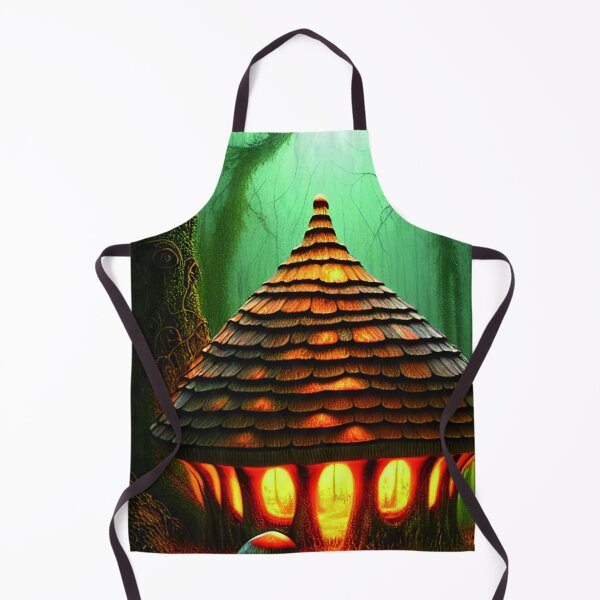 Item preview, Magical Big Cottage Mushroom House with Lights in Forest with High Trees, Mushroom Aesthetic  designed and sold by NatureFood.