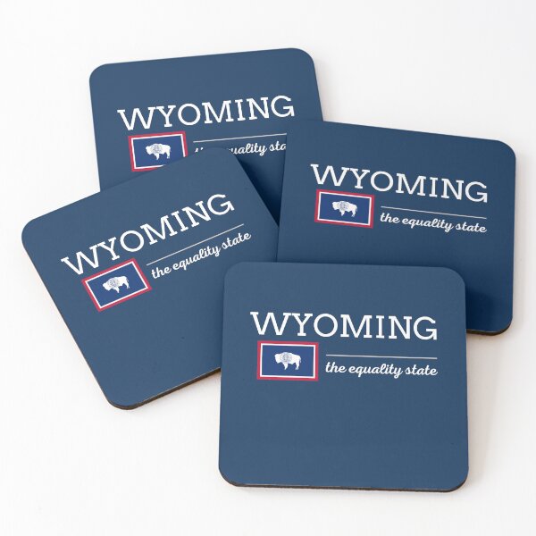 Item preview, WYOMING State with Flag designed and sold by philevera.