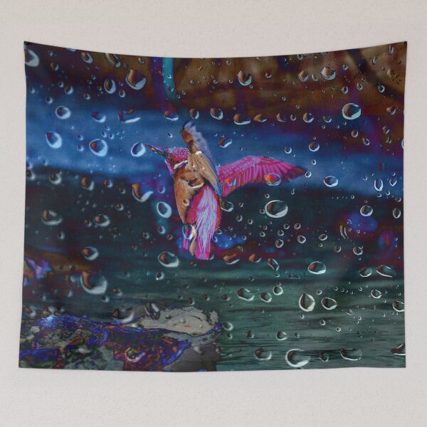 Item preview, Raindrops - Kingfisher in Flight designed and sold by Alius Imago.