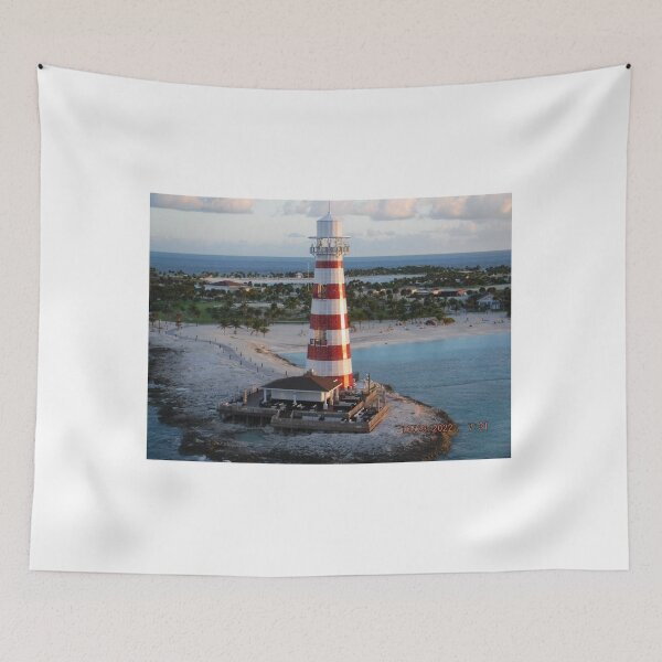 Item preview, Red and White Lighthouse designed and sold by GloriaGranat.