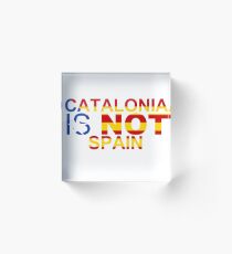 L'Estelada Blava Cor Catalunya Acrylic Block