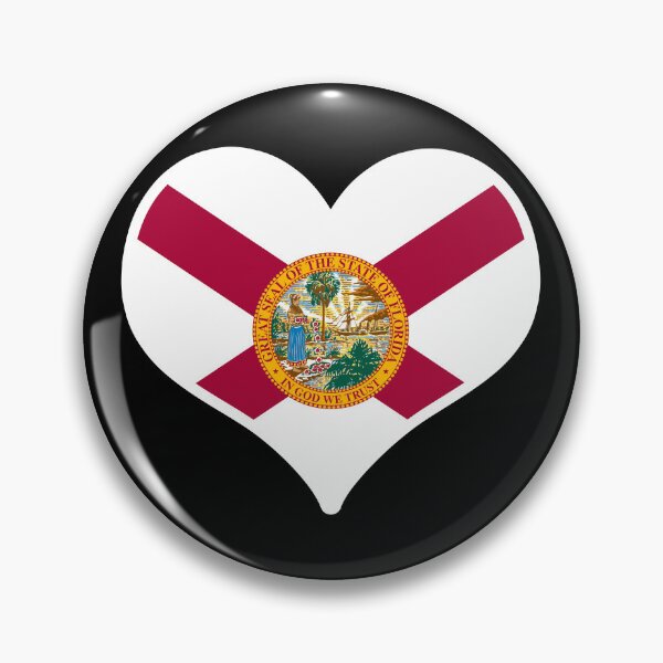 Item preview, Florida US State Flag Heart designed and sold by PKHalford.