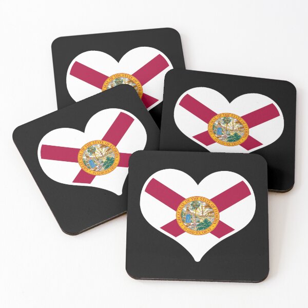 Item preview, Florida US State Flag Heart designed and sold by PKHalford.