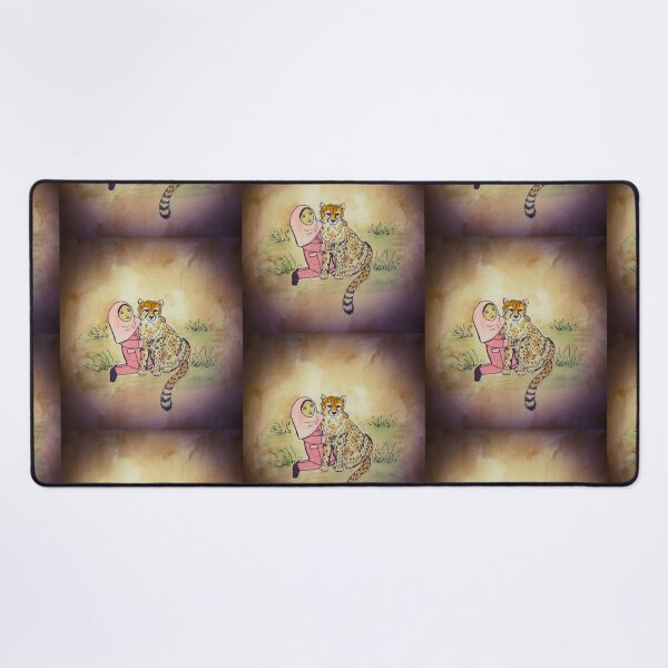 Item preview, Iranian Schoolgirl and Asiatic Cheetah Watercolor designed and sold by TurnipWilson.