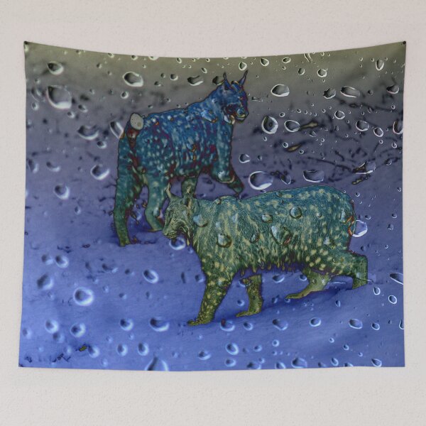Item preview, Raindrops - Wild Lynx designed and sold by Alius Imago.