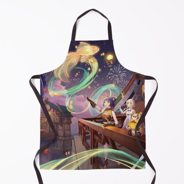 Item preview, Colores fugaces Lumine y Xiangling Genshin Impact designed and sold by genshinwaifus.