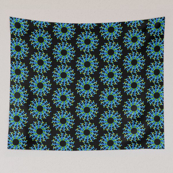 Item preview, blue and yellow mandala designed and sold by Meo Design.