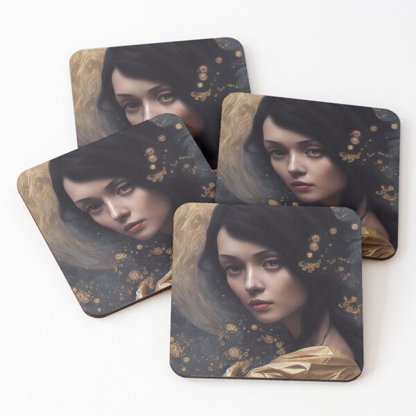 Item preview, Golden Space Portrait designed and sold by Mental Synthetics.