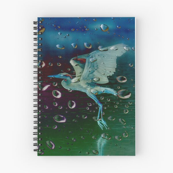 Item preview, Raindrops - Heron in Flight designed and sold by Alius Imago.