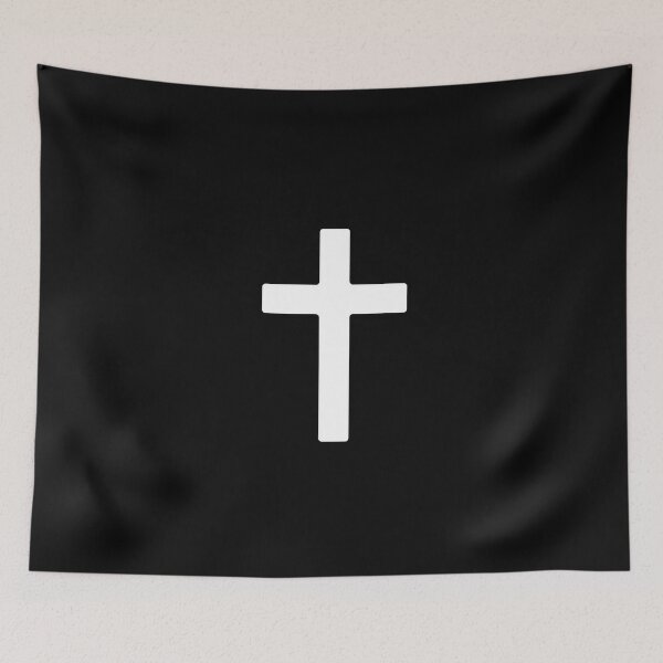 Item preview, Christian Cross Crucifix Black Background Jesus Bible Church designed and sold by PassionFury.