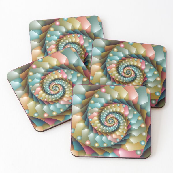 Item preview, Pastel Spiral Fractal Design designed and sold by pinkal.