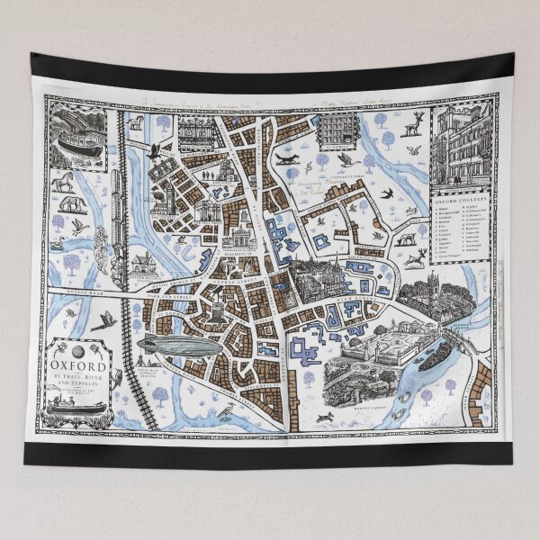 Item preview, The Map of Lyra's Oxford  designed and sold by Verudam.