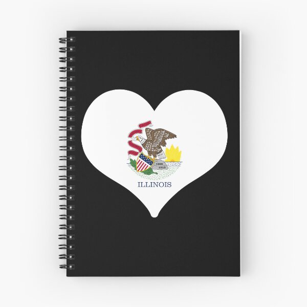 Item preview, Illinois US State Flag Heart designed and sold by PKHalford.