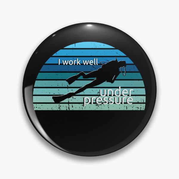 Item preview, I Work Well Under Pressure Funny Diver Down Underwater designed and sold by TmoT.