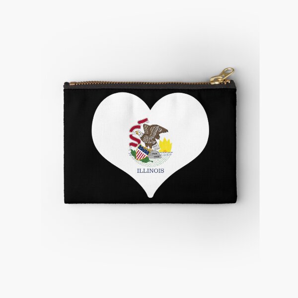 Item preview, Illinois US State Flag Heart designed and sold by PKHalford.