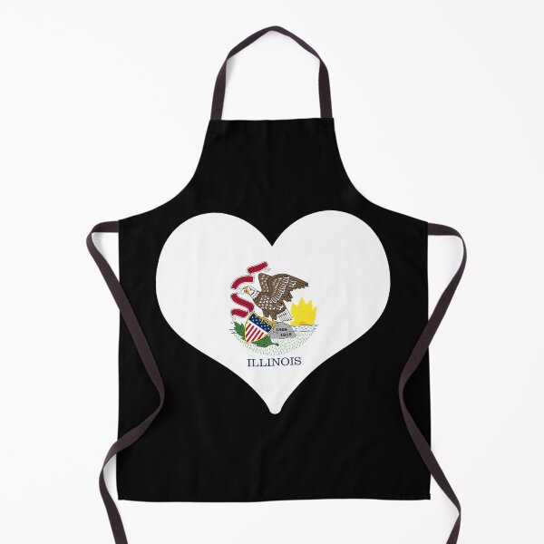 Item preview, Illinois US State Flag Heart designed and sold by PKHalford.