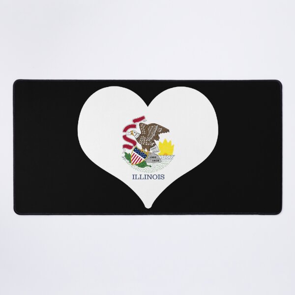 Item preview, Illinois US State Flag Heart designed and sold by PKHalford.