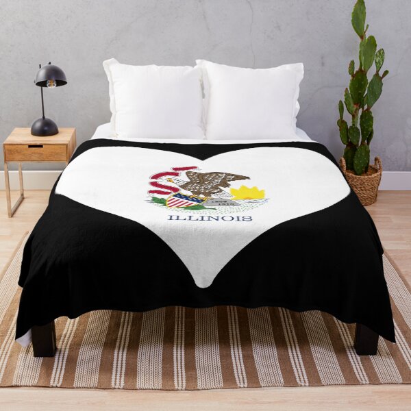 Item preview, Illinois US State Flag Heart designed and sold by PKHalford.