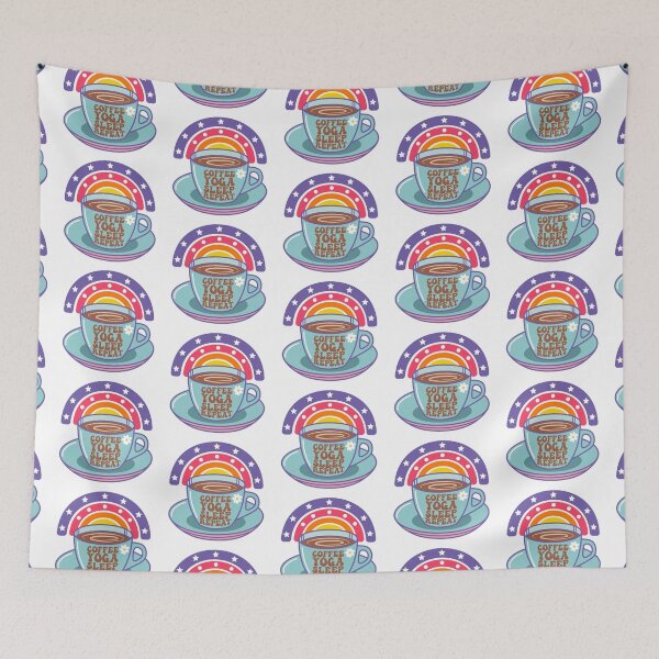 Item preview, Coffee Yoga Sleep Repeat designed and sold by THROUGH-LIFE.