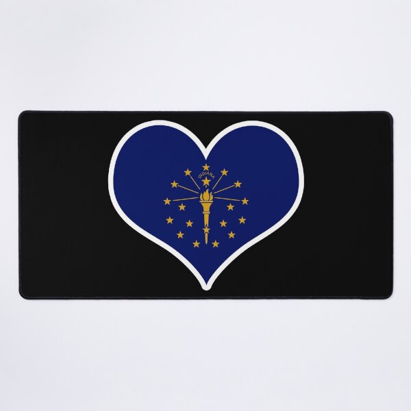 Item preview, Indiana US State Flag Heart designed and sold by PKHalford.
