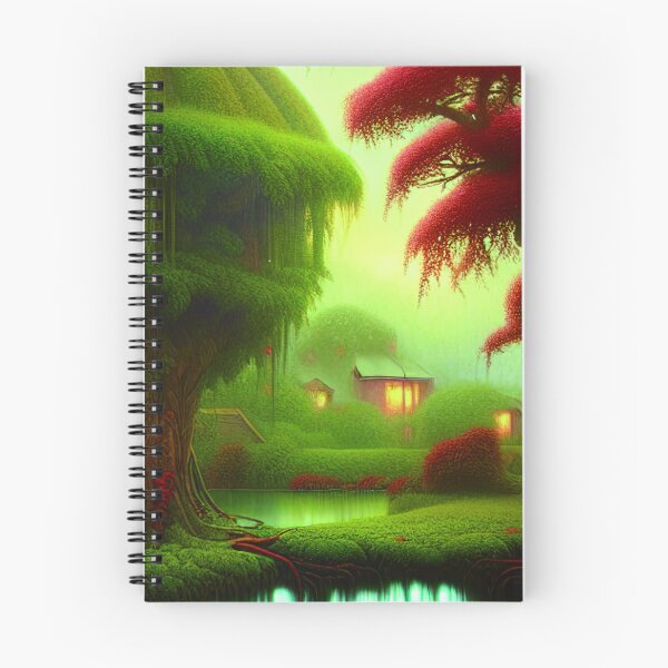 Item preview, Magical Cottage tree house In a Greenary Landscape, Beautiful Nature designed and sold by NatureFood.