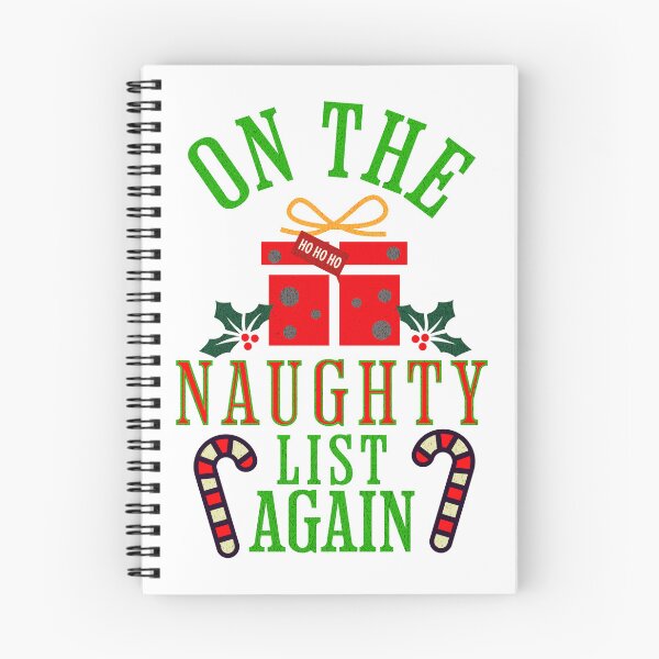 Item preview, On The Naughty List Again Funny Christmas Xmas Present Candy Cane designed and sold by CarantinedChaos.