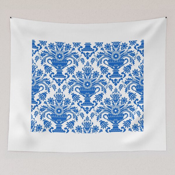 Item preview, Antique Blue Wallpaper designed and sold by WoodenT.