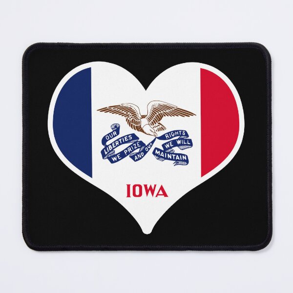 Item preview, Iowa US State Flag Heart designed and sold by PKHalford.