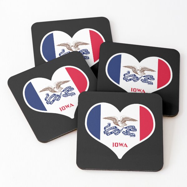 Item preview, Iowa US State Flag Heart designed and sold by PKHalford.