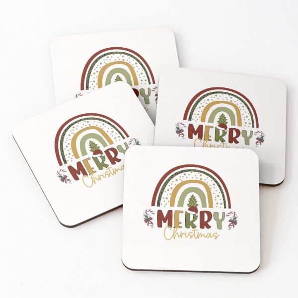 Item preview, Merry Christmas Boho Rainbow designed and sold by HappyLifeCreate.