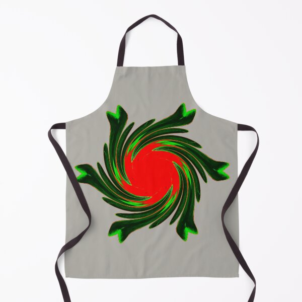 Item preview, Green abstract pattern with red centre designed and sold by Rozzzita7.