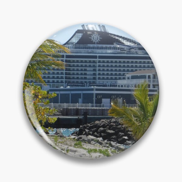 Item preview, Cruise Ship On Ocean Cay designed and sold by GloriaGranat.