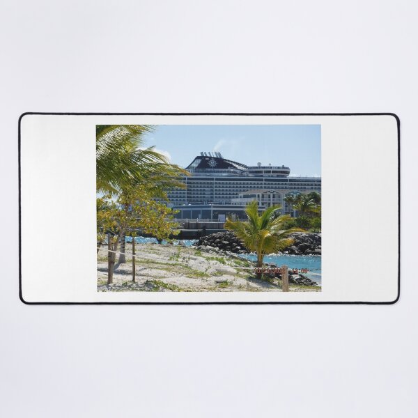 Item preview, Cruise Ship On Ocean Cay designed and sold by GloriaGranat.