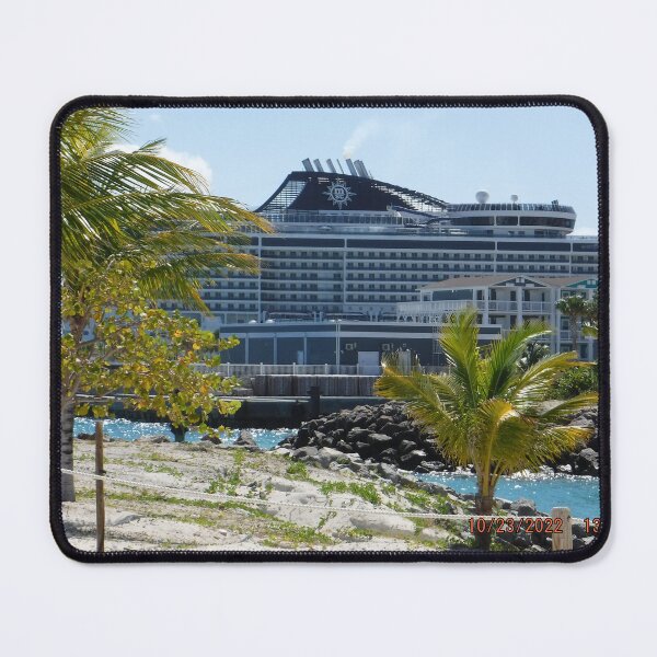 Item preview, Cruise Ship On Ocean Cay designed and sold by GloriaGranat.