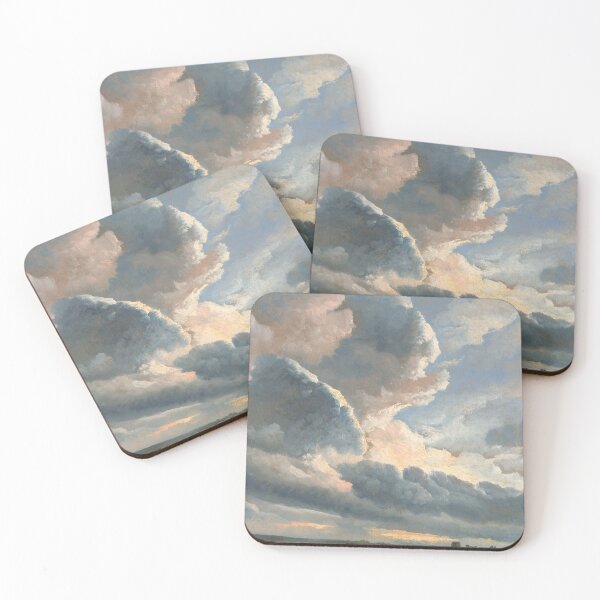 Item preview, Study of Clouds with a Sunset near Rome (1786-1801) painting in high resolution by Simon Alexandre Clément Denis designed and sold by CampbellPrints.