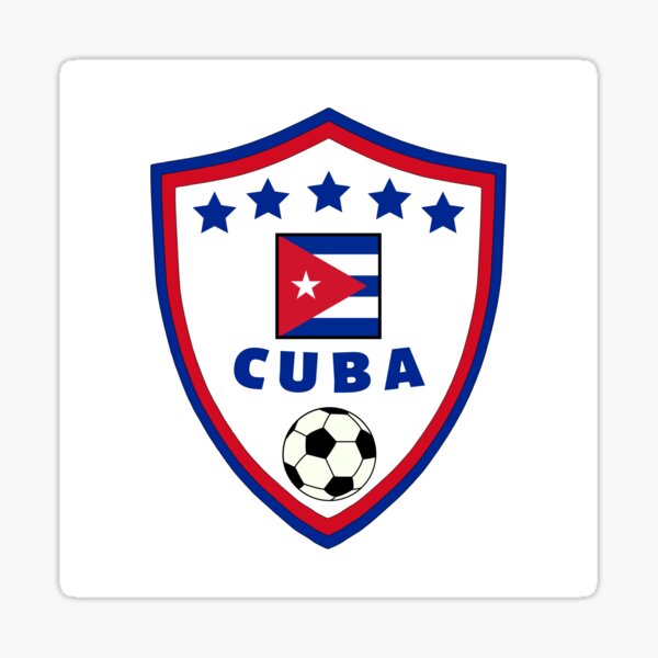 Cuba Football Sticker for Sale by Footballomatic